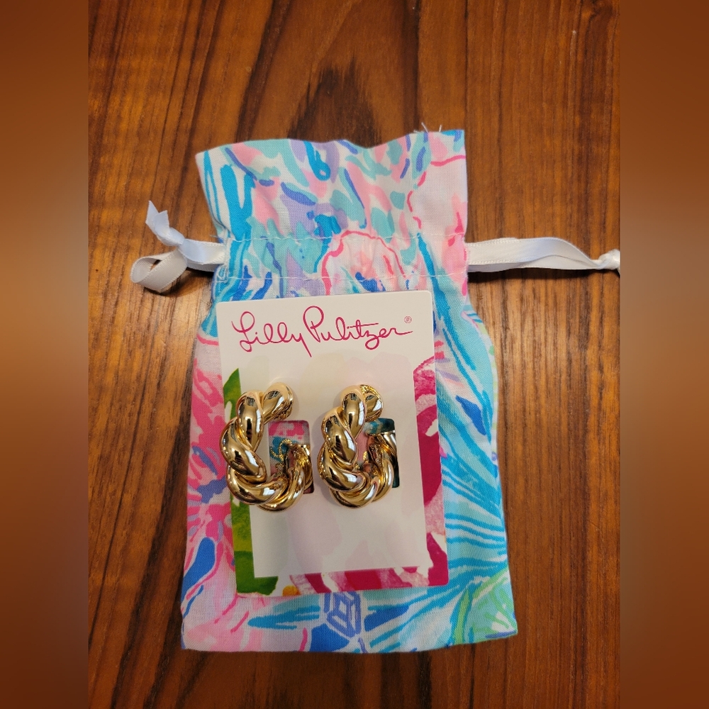 Lilly Pulizter Island Escape Earrings NWT